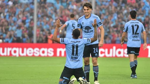 Explotó el Gigante con gol en suspenso: Belgrano se puso 1 a 0, tras chequeo en el VAR.