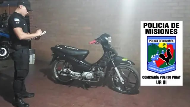 Puerto Piray: recuperan una motocicleta que había sido robada