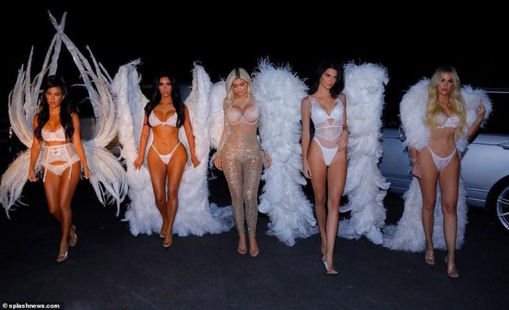 El clan Kardashian se vistió de ángel de Victoria´s Secret