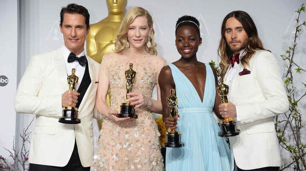 Los ganadores a a mejor actuación de la última entrega de los premios Oscar.