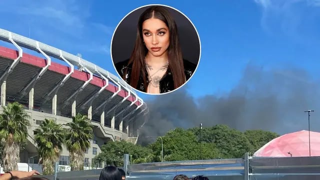 Incendios a las afueras del Estadio River Plate: ¿qué pasa con el show de María Becerra?