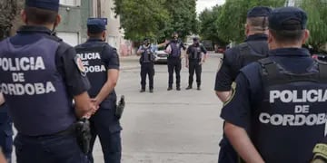 El operativo policial (Policía de Córdoba).