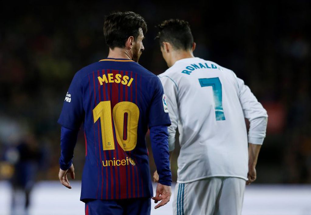 Lionel Messi y Cristiano Ronaldo (AP)