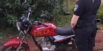 Campo Viera: recuperaron una motocicleta robada