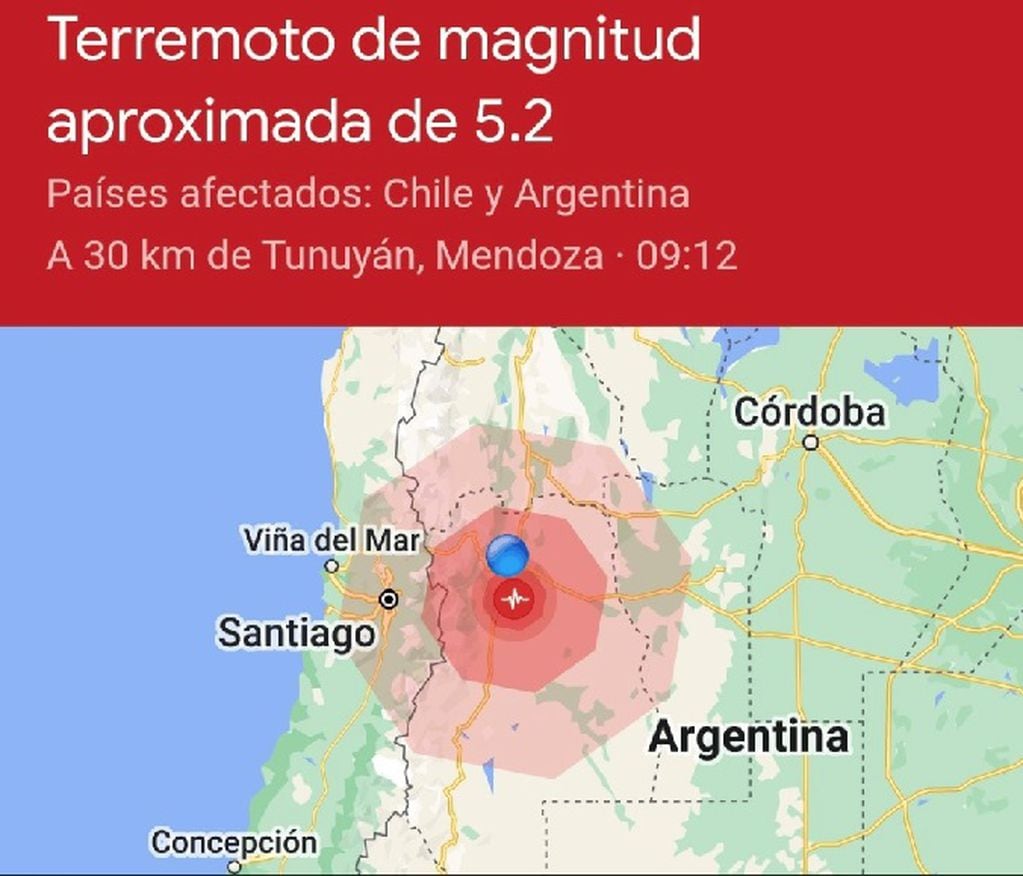 Fuerte sismo se registró en Mendoza