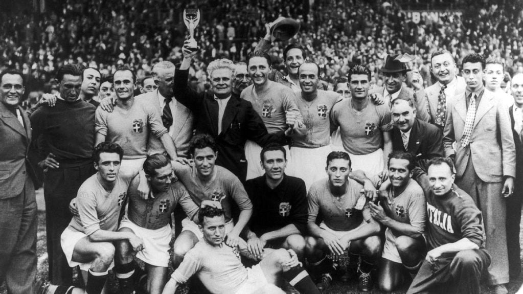 Italia ganó dos Mundiales seguidos en la década del 30. Foto: Getty.