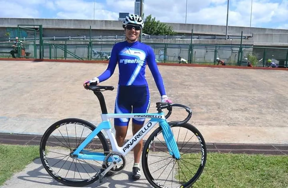 Mariela Delgado ciclista de Misiones en Deporte Adaptado. (Twitter)