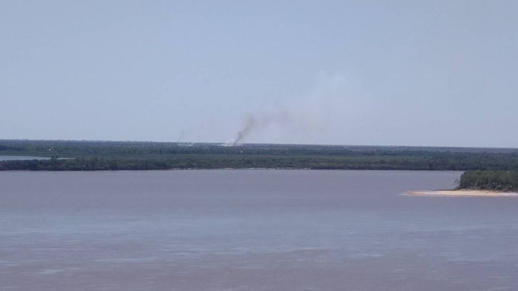 Se registraron nuevos incendios en las islas del Delta del río Paraná frente a Rosario.