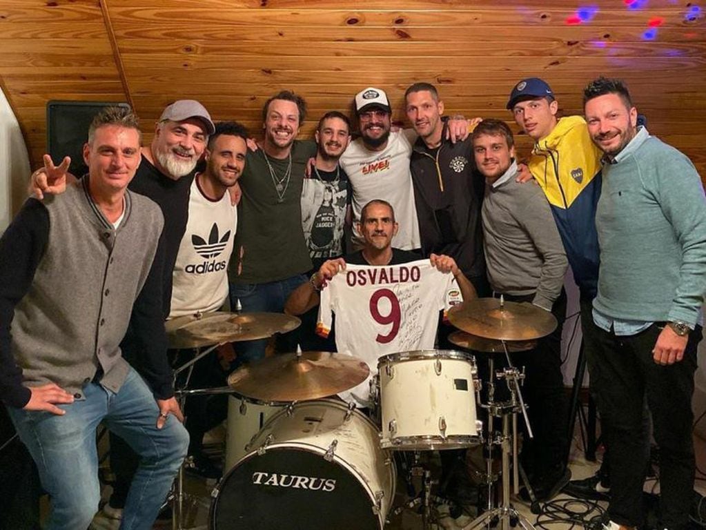 Marco Materazzi comió un asado con Daniel Osvaldo (Foto: Instagram)