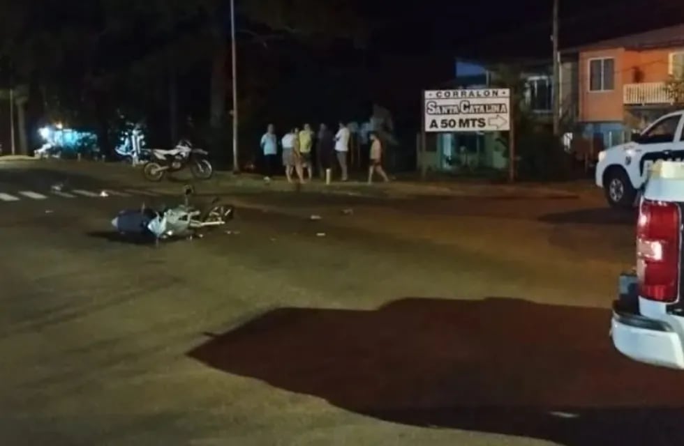 Jardín América: accidente vial dejó tres heridos.