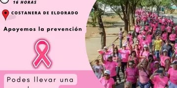 Eldorado: realizarán “Caminata Rosa” en la Costanera
