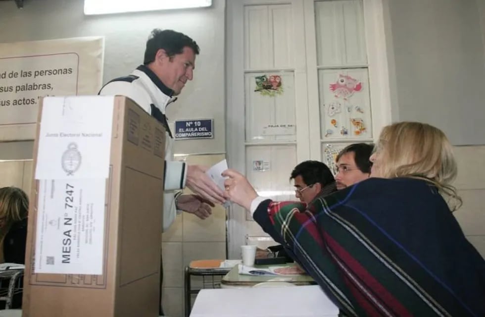 Votó Mauricio Cravero intendente ARroyito
