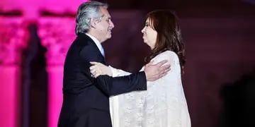 Juntos. Alberto y Cristina Fernandez. (La Voz / Archivo)