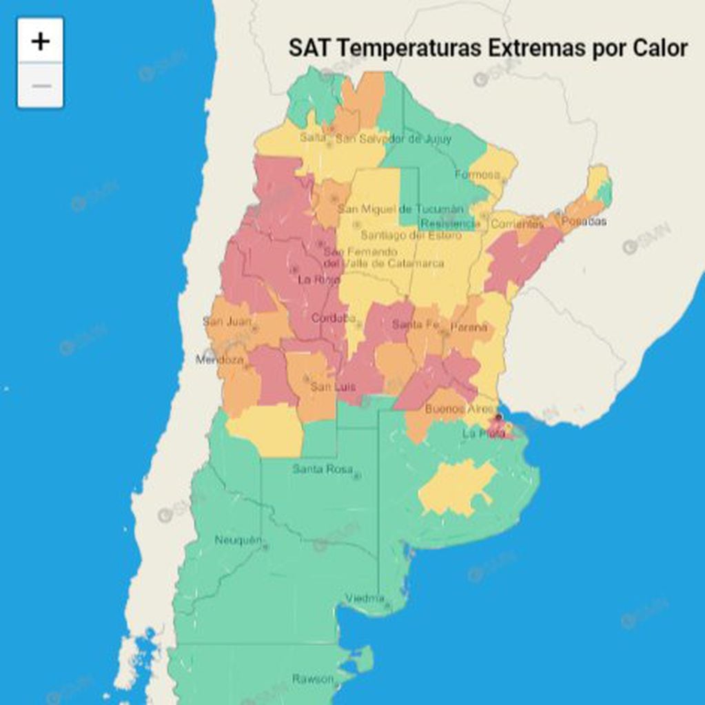 El detalle de la alerta por el calor en la provincia de Córdoba y el país.