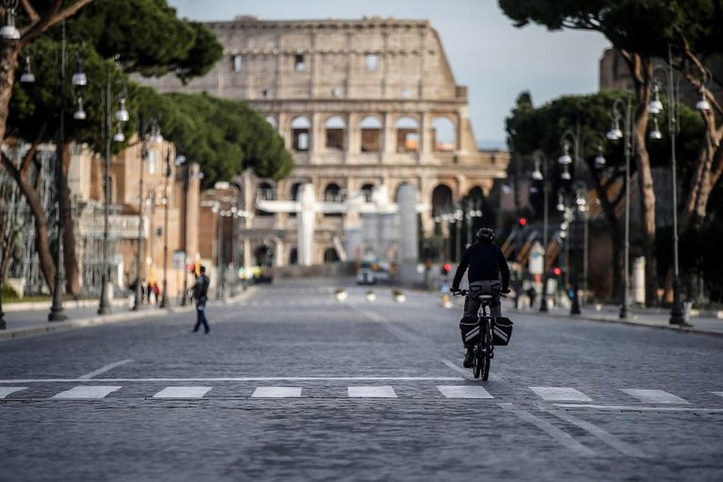 Roma, con las calles vacías por el coronavirus. (EFE)