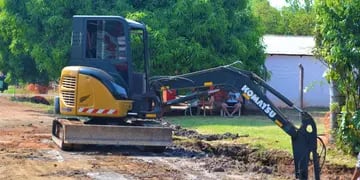 Continúa la obra hidráulica en la chacra 82 de Posadas