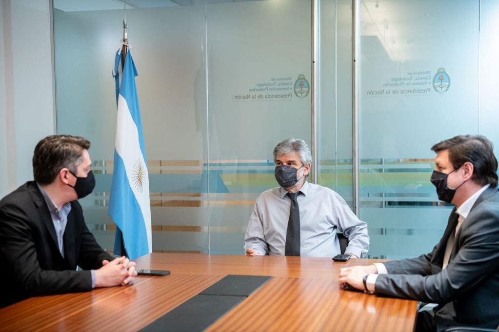 Martín Pérez se reunió con Daniel Filmus.