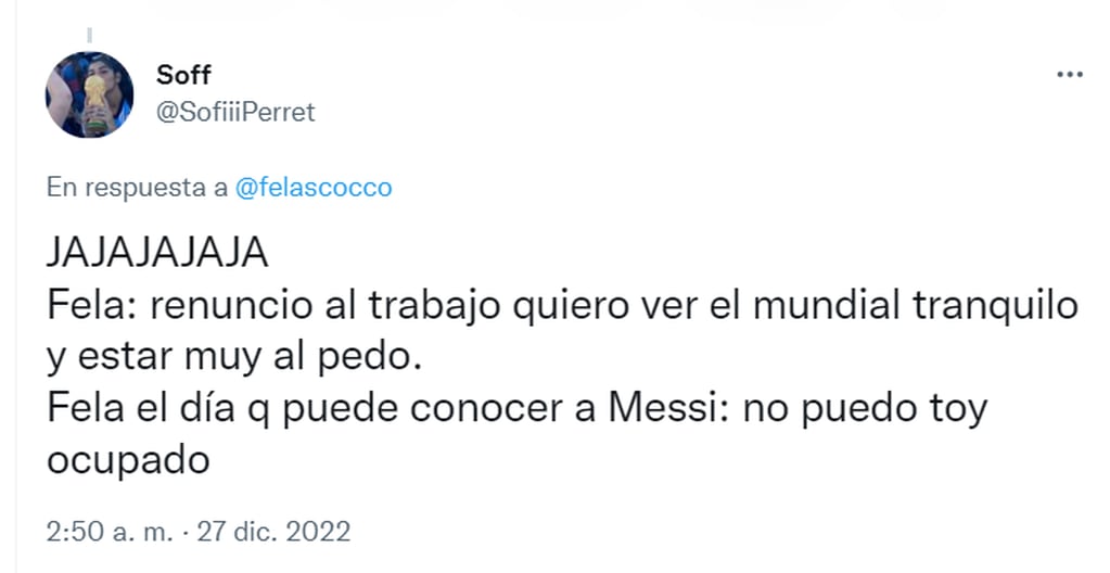 El joven le dijo que no a su mamá y se quedó sin conocer a Messi