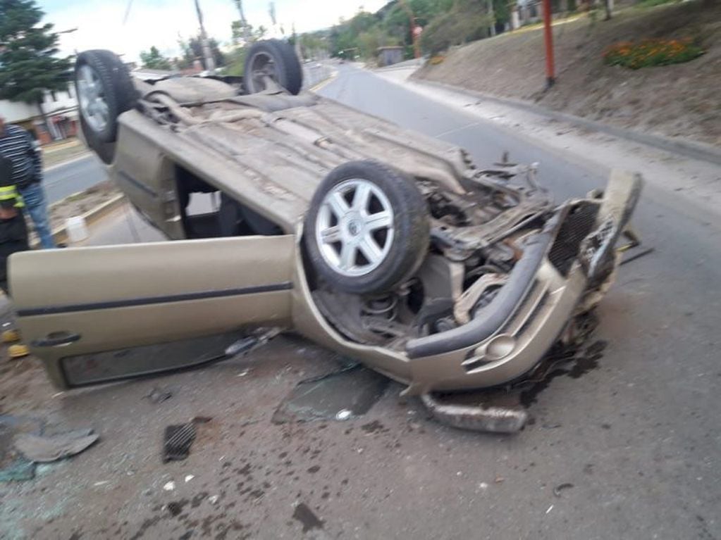 Resultado del accidente en Av Cárcano