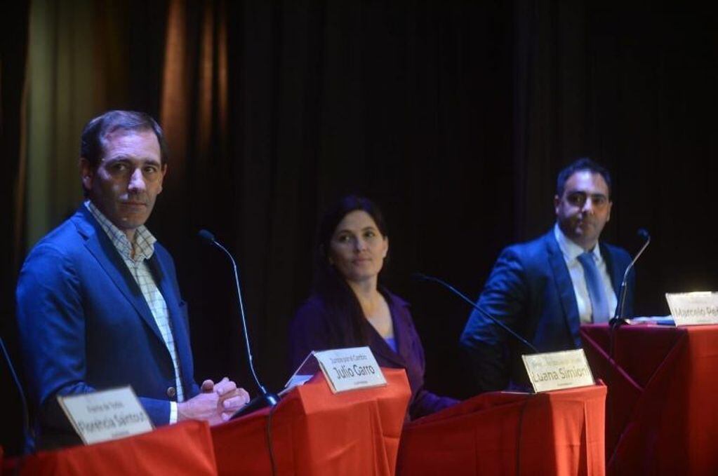 Los candidatos a intendente de La Plata debatieron en el Colegio de Abogados (web).