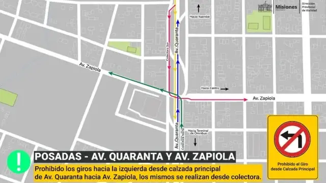 Se modifican los recorridos en zona Quaranta y Zapiola