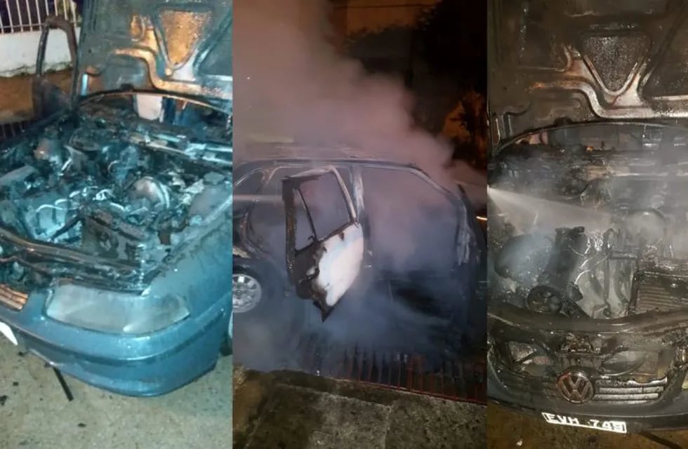Un auto se incendió en Posadas