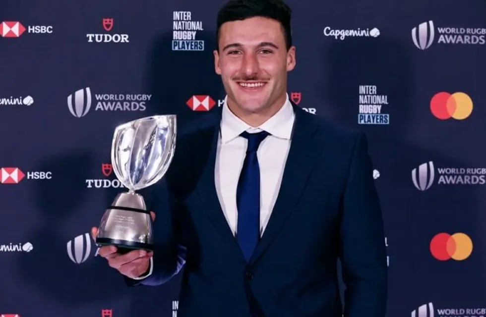 Rodriho Isgró, mejor jugador del mundo en rugby seven.