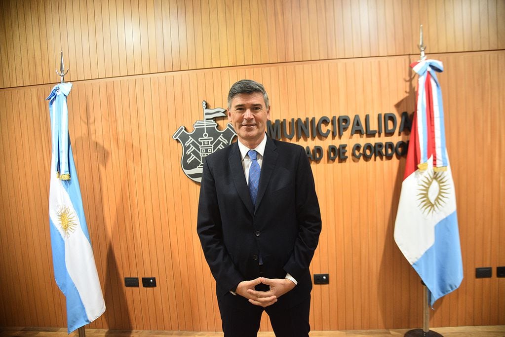 Daniel Passerini Intendente electo de la ciudad de Córdoba en el palacio 6 de Julio. Foto Pedro Castillo 