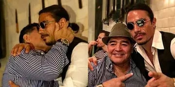 El chef Salt Bea junto a Diego Maradona