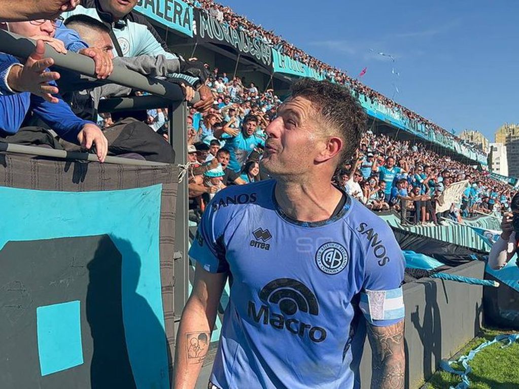 Pablo Vegetti celebra su gol ante Talleres. (Gentileza ESPN).