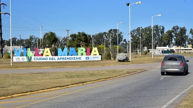 Ingreso a Villa María por Autopista Córdoba - Rosario. (La Voz)