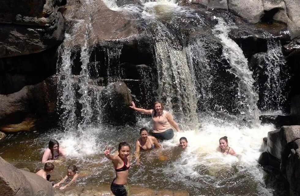 La cascada del arroyo Mallín en Bialet Masse.