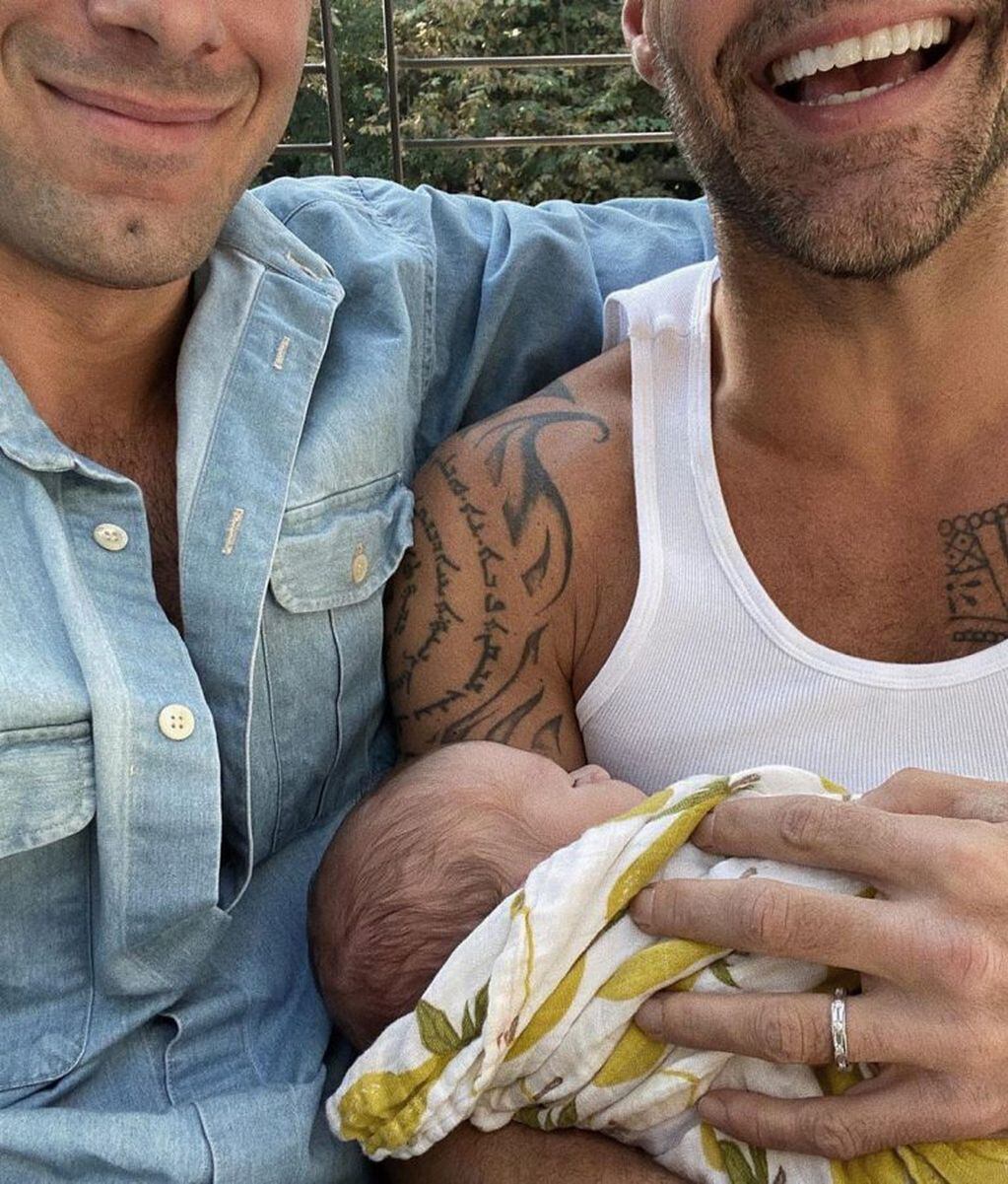 Ricky Martin presentó a su bebé, Renn, en las redes sociales (Foto: Instagram/ @ricky_martin)