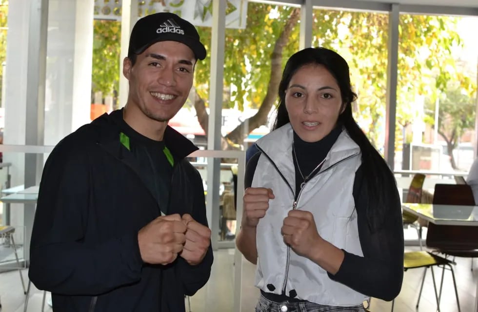 Este viernes Junín se viste de boxeo del grande: Maxi Segura defiende el Sudamericano y busca el Argentino, y Karen Alaniz busca la faja de campeona argentina. / Gentileza.