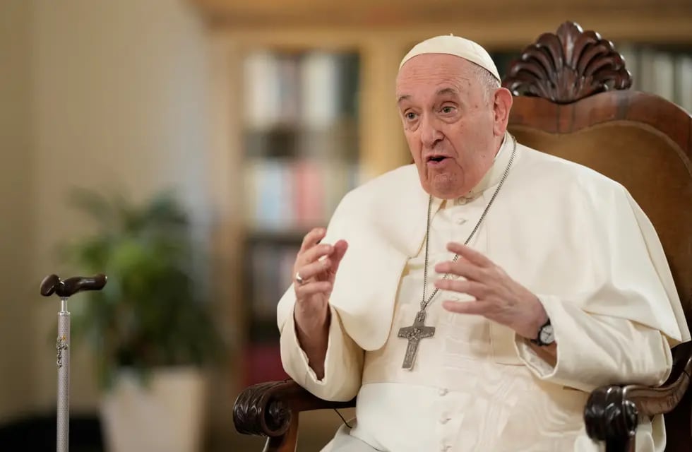 El Papa Francisco, durante una entrevista. Foto: AP