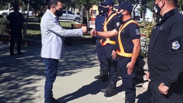 Anastasi saluda a Policías de San Luis