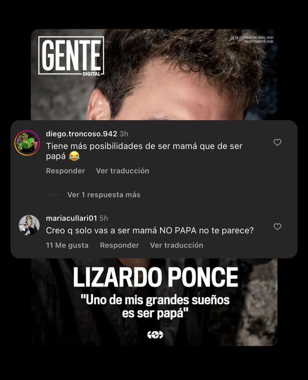 el descargo de Lizardo Ponce frente a las críticas