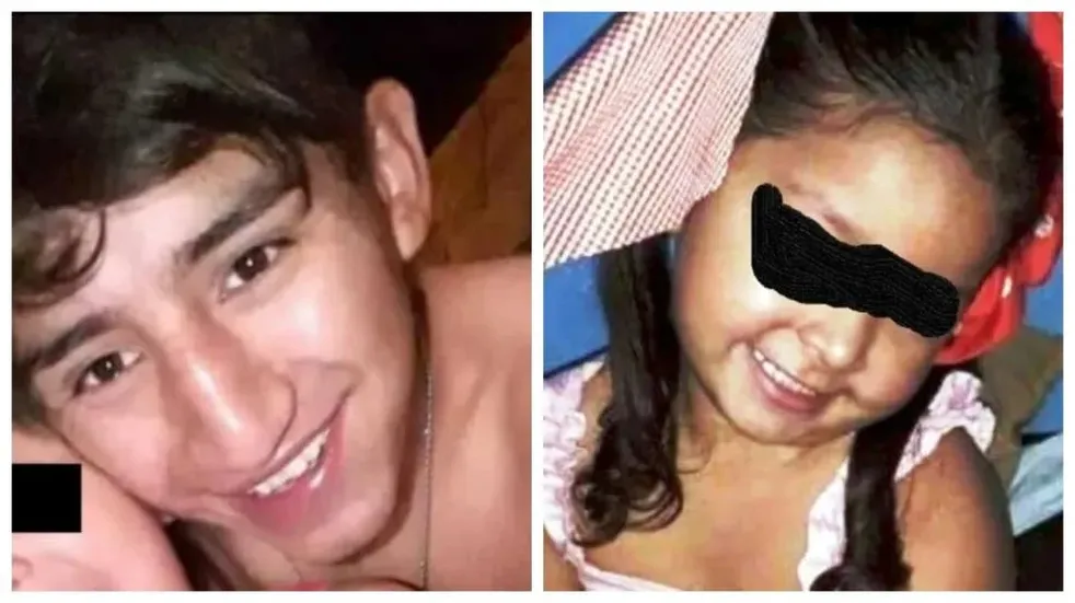 Zoe, la niña de 4 años asesinada en La Rioja, y su padre Kevin Rodríguez.