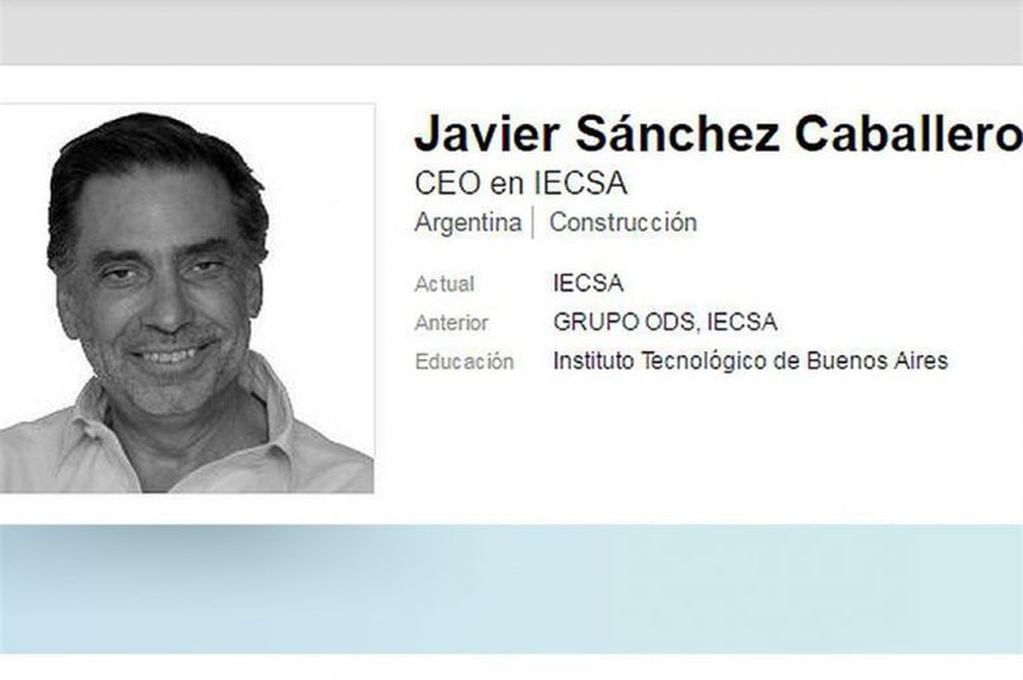 El perfil de Javier Sánchez Caballero en Linkedin.