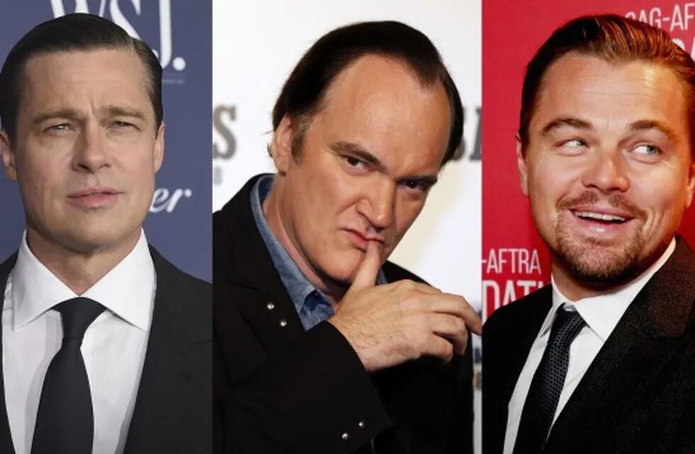 Brad Pitt, Quentin Tarantino y Leonardo DiCaprio, juntos en un film.