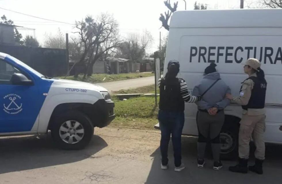 Una mujer detenida en la ciudad de San Lorenzo. (Ministerio de Seguridad)