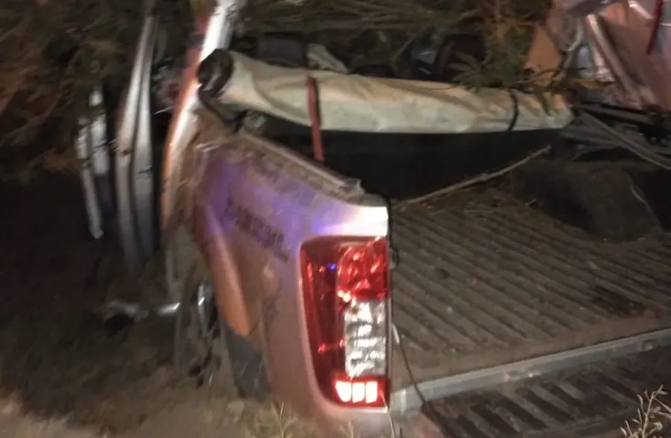 Un hombre perdió el control de su camioneta en Lavalle, cayó a un zanjón y está grave