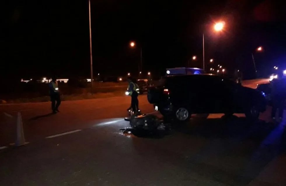La ocolisión se produjo sobre el enlace con la Ruta Nacional 34. (Prensa Policía de Santa Fe)