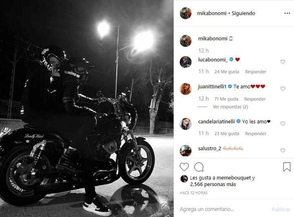 Juanita Tinelli oficializó su nueva relación con un mensaje en Instagram