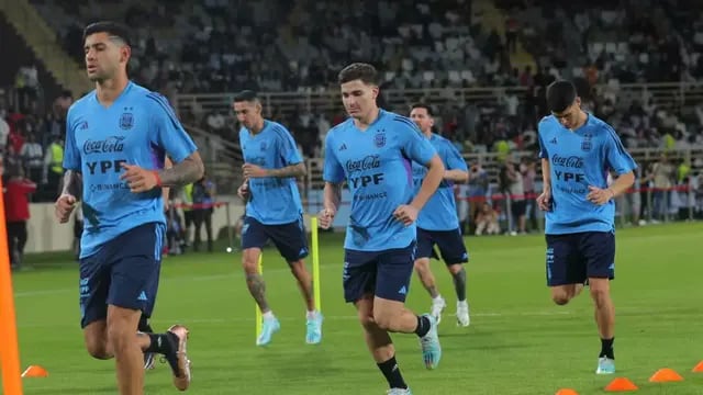 Entrenamiento de la Selección Argentina.