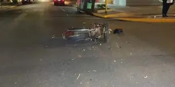 Motociclista herido tras un choque en el centro de Posadas