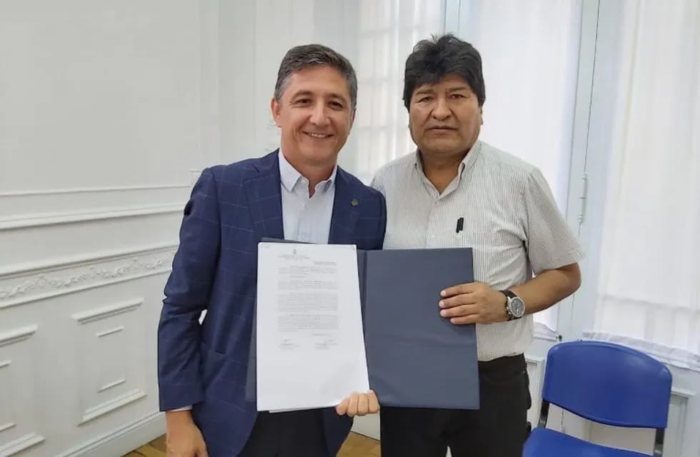 Fabián Calderón y Evo Morales