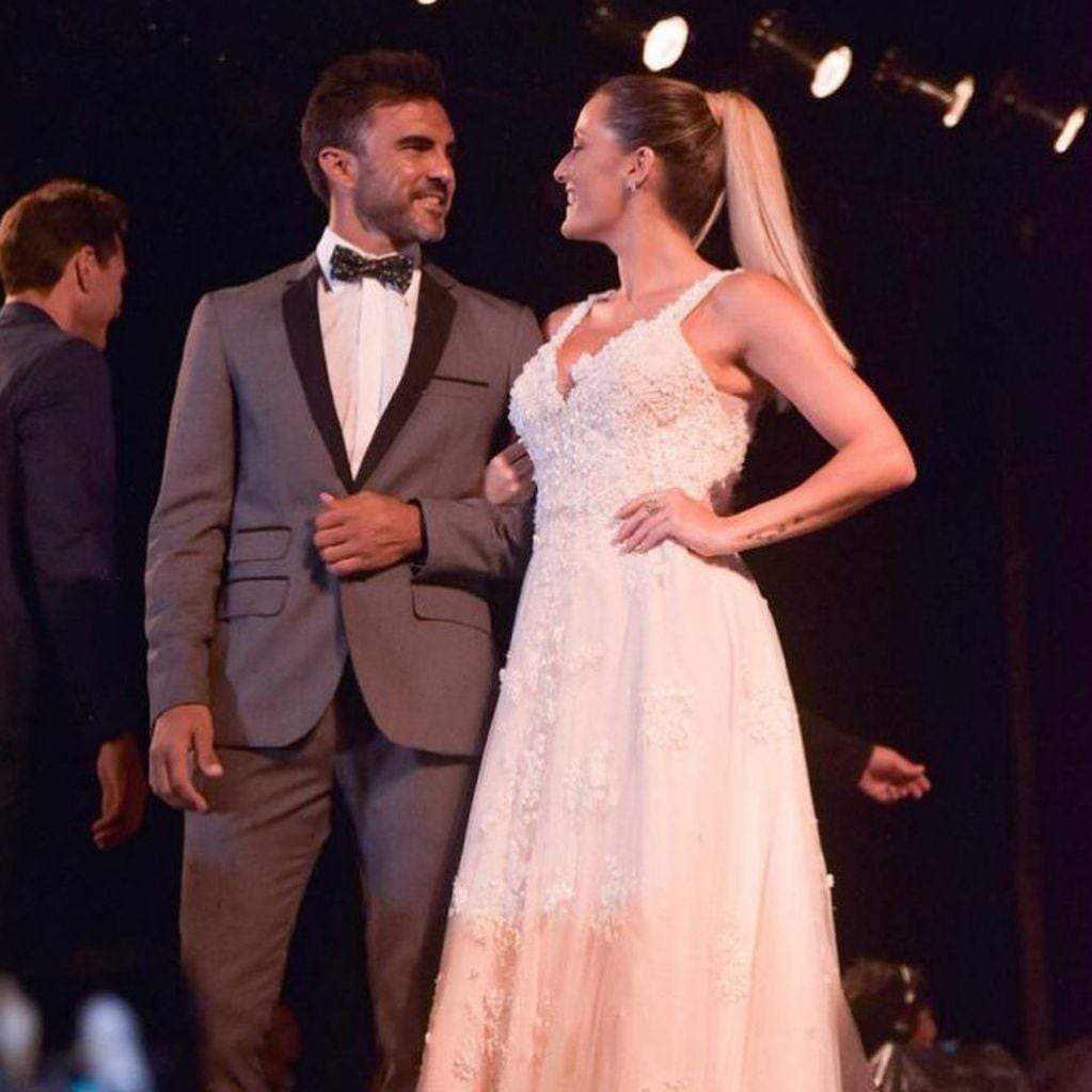 Mica Viciconte se probó el vestido de novia junto a Fabián Cubero (Fotos: Instagram/ @micaviciconte)