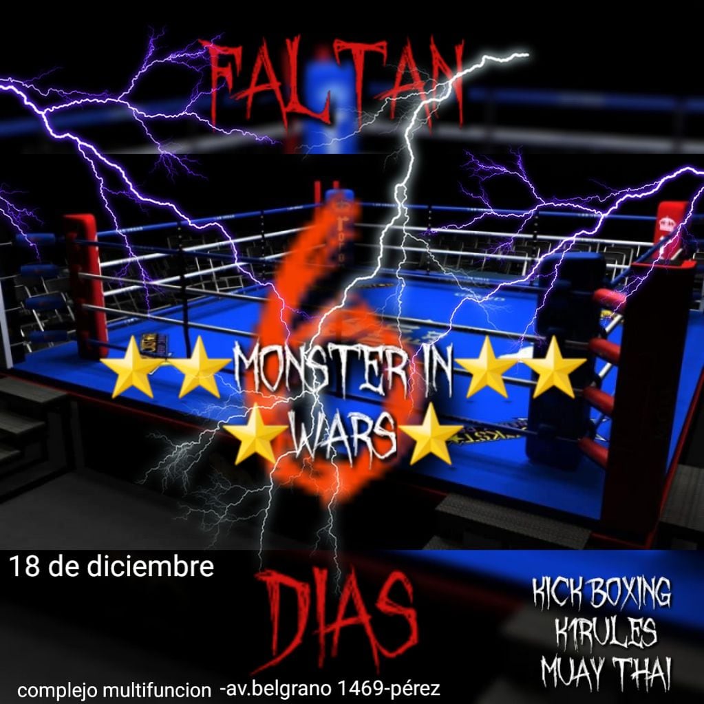 Pérez: 11 chicos de la ciudad pelearán en la “Monsters in Wars” (Juan Díaz)