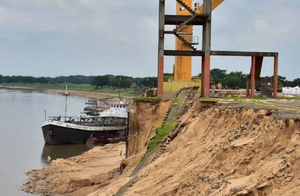 Un nuevo desmoronamiento se produjo en la estructura del Puerto Nuevo de Formosa